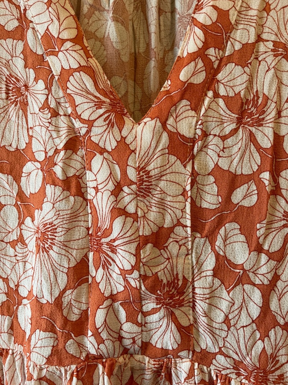 Cynthia Rowley Orange and White Floral Tunic - Picture 3 of 6